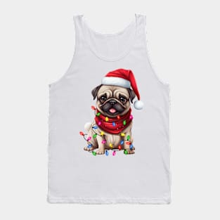 Christmas Pug Tank Top